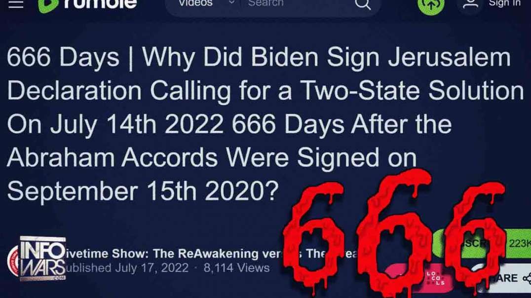 HIGHLIGHTS - Biden Honors Satan With 666 Days