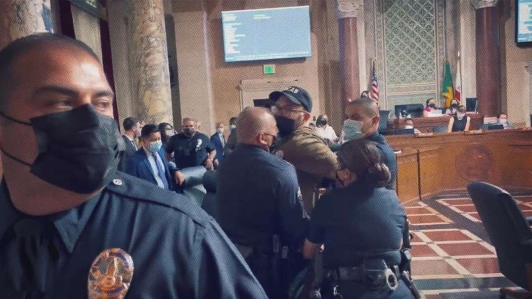 ANTIFA Rages And Gets Arrested At LA City Council Meeting